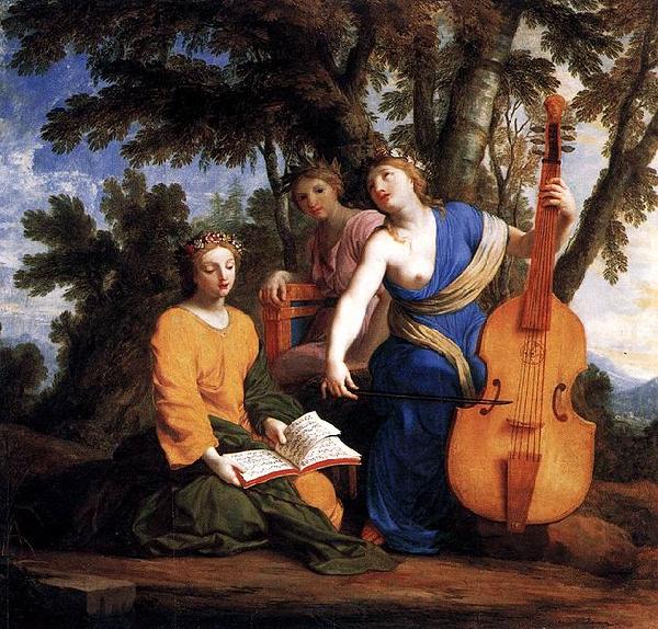 Melpomene Erato et Polymnie, Eustache Le Sueur